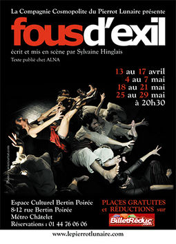 Affiche du spectacle: Fous d'exil.