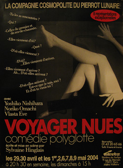 Affiche du spectacle: Voyager nues.