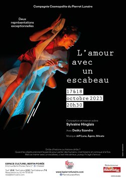 Affiche du spectacle "Amouravec un escabeau"